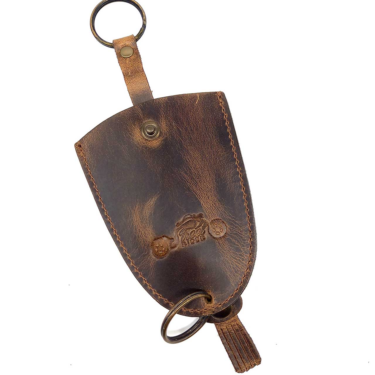 Street RIDER® Leder Vintage Schlüsseltasche braun