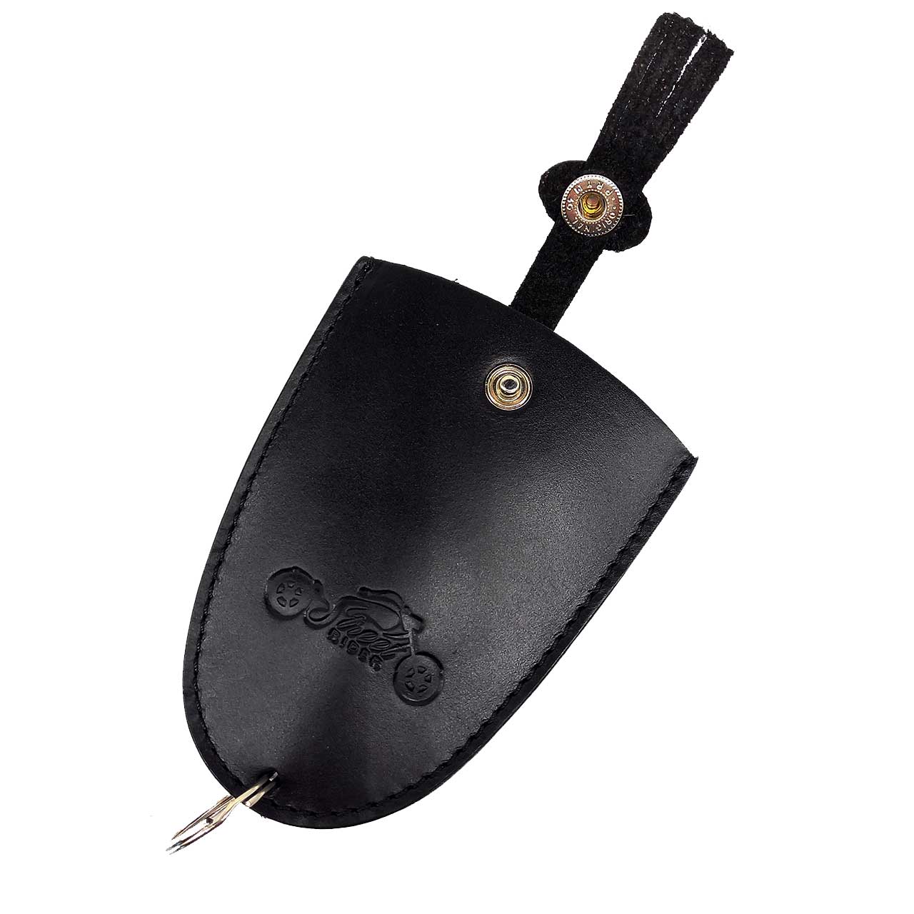 Street RIDER® Leder Black RIDER Schlüsseltasche schwarz